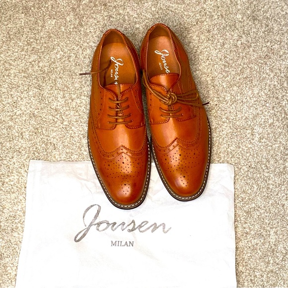 Jousen Men's Dress Shoes Classic Mens Oxfords - Picture 2 of 3